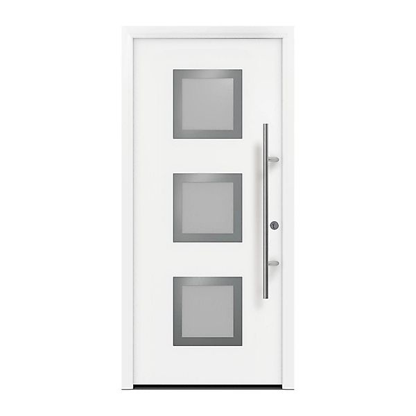 EcoStar Haustür Isopro Secur IPS 810S Verkehrsweiß 110 cm x 210 cm DIN R günstig online kaufen