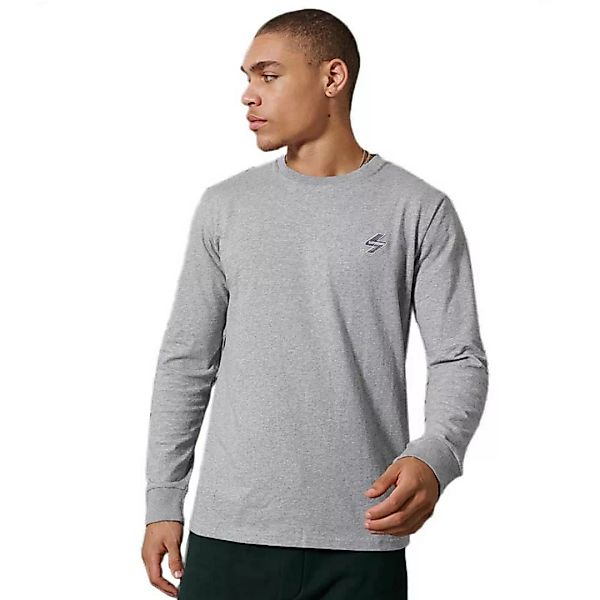 Superdry Sportstyle Langarm-t-shirt L Grey Slub Grindle günstig online kaufen