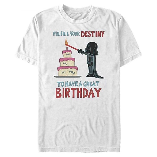 Star Wars - Darth Vader Fulfill Your Birthday - Geburtstag - Männer T-Shirt günstig online kaufen