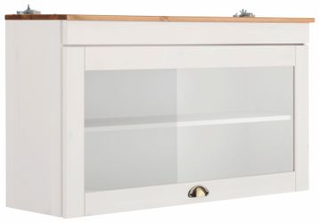 Home affaire Glashängeschrank "Oslo" 100 cm breit, aus Kiefer, 1 Klappe, Me günstig online kaufen