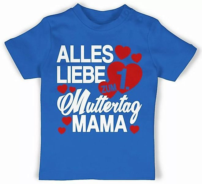 Shirtracer T-Shirt 1. Muttertag - Alles liebe zum ersten Muttertag Mutterta günstig online kaufen