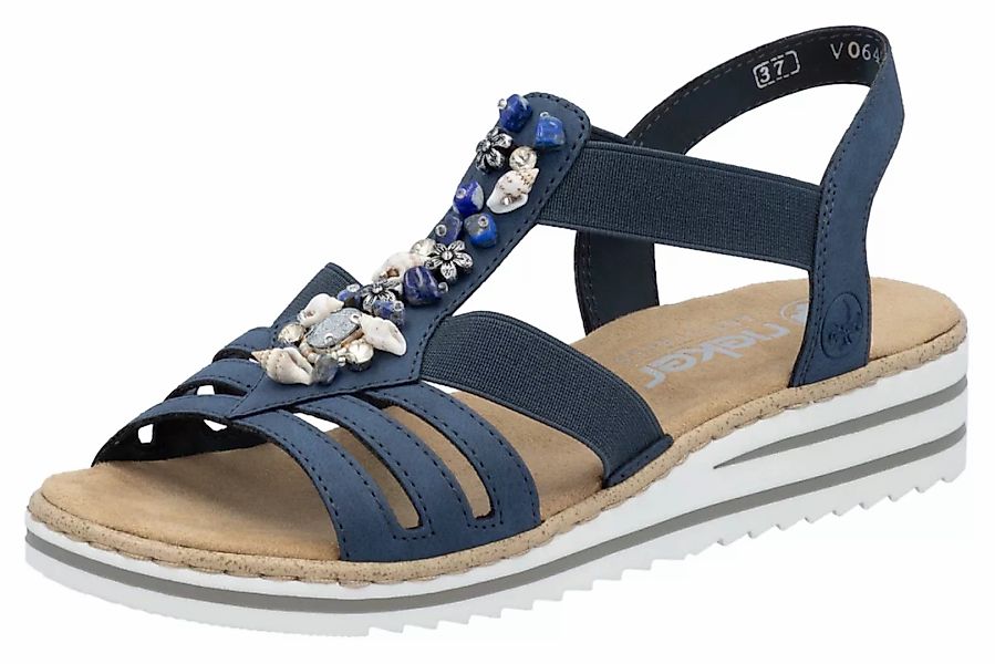 Rieker Riemchensandale, Sommerschuh, Sandalette, Keilabsatz, mit sommerlich günstig online kaufen