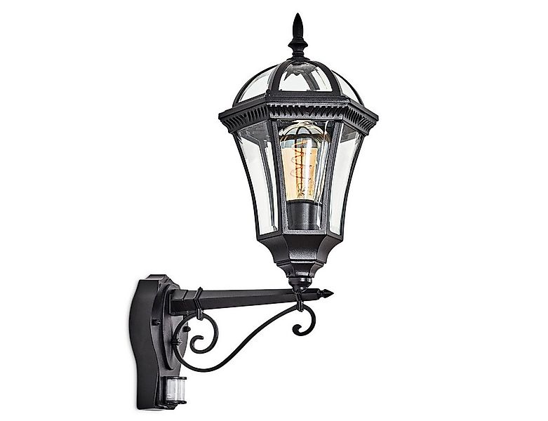 hofstein Außen-Wandleuchte Außenwandlampe mit Bewegungsmelder aus Metall/Gl günstig online kaufen