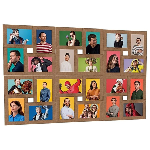 furnicato Bilderrahmen Collage für 24x(10x15 cm) günstig online kaufen