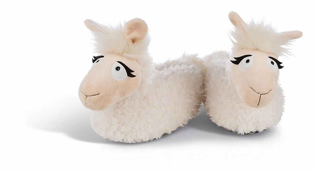 Nici Plüsch Hausschuhe "Lady Lama", Schlupf Hausschuh mit wärmendem Textil günstig online kaufen