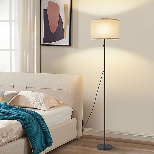 Nettlife LED Stehlampe Dimmbar Vintage Beige günstig online kaufen