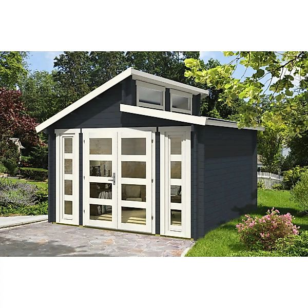 Carlsson Holz-Gartenhaus Vinea-40 Pultdach Druckimprägniert 330 cm x 322 cm günstig online kaufen