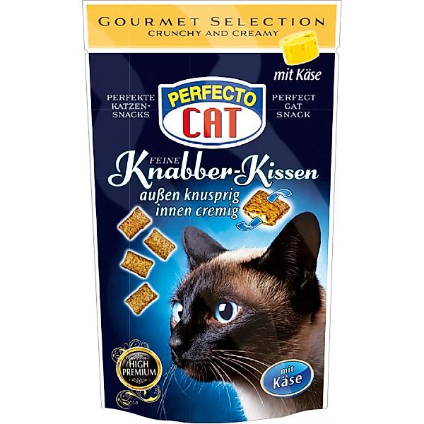 Perfecto Cat Katzen-Snack Knabber Kissen Käse 50 g günstig online kaufen