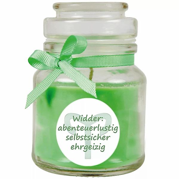 HS Candle Duftkerze & Glas Sternzeichen Coconut Limes 30 Stunden Widder günstig online kaufen