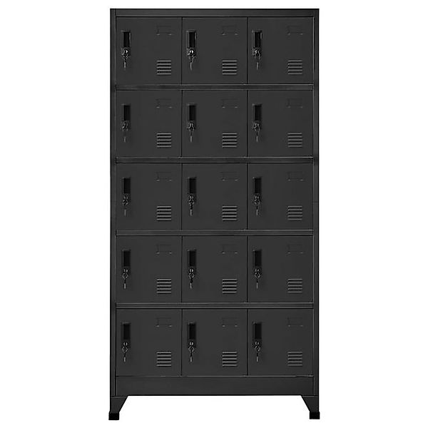 vidaXL Mehrzweckschrank Schließfachschrank Anthrazit 90x40x180 cm Stahl günstig online kaufen