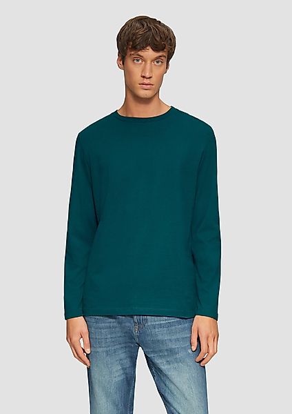 s.Oliver Langarmshirt Longsleeve aus Baumwolle mit günstig online kaufen