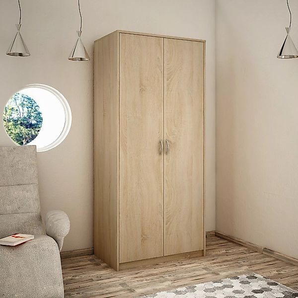 Home Collective Garderobenschrank Kleiderschrank mit 2 günstig online kaufen