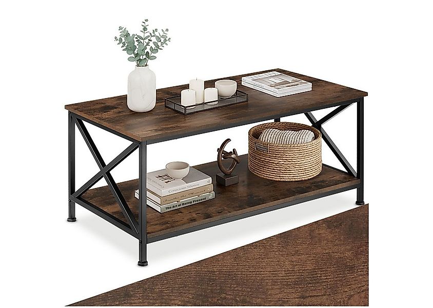 tectake Couchtisch Beistelltisch Pittsburgh 100x55x45,5cm (1-St., 1 tlg), T günstig online kaufen