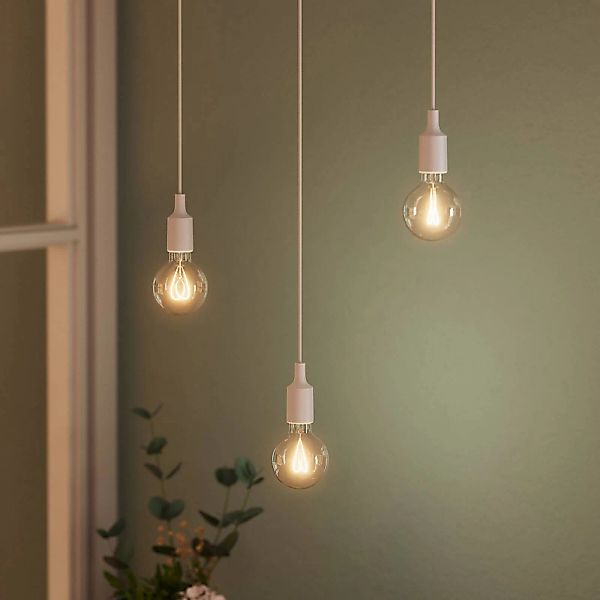 OSRAM Hängelampe VINTAGE 1906 BELL, weiß, Kunststoff, Ø 9 cm günstig online kaufen