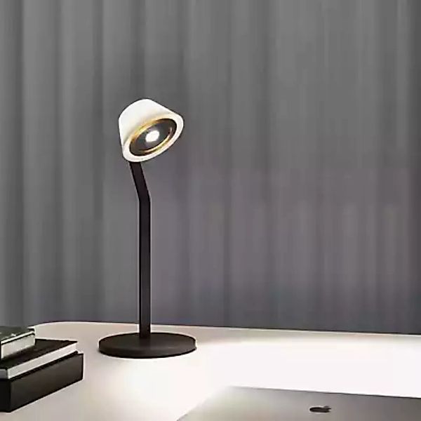 Occhio Lei Tavolo Iris Tischleuchte LED, Abdeckung gold matt/Body weiß matt günstig online kaufen