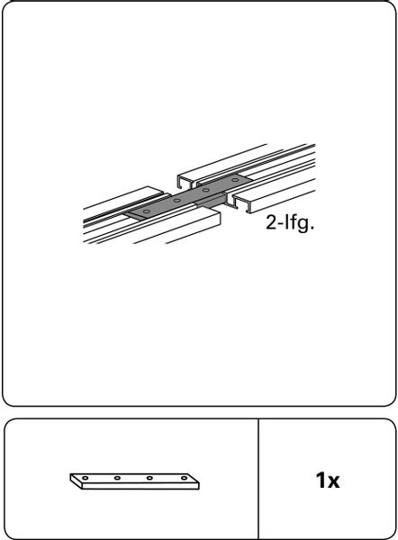 GARDINIA Verbinder "Schienenverbinder für Aluminium-Vorhangschiene" Serie A günstig online kaufen
