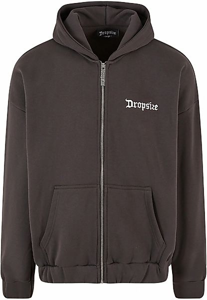 Dropsize Sweatjacke "Dropsize Herren Super Heavy Oversize Blank Zip Hoodie" günstig online kaufen