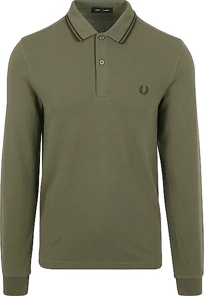 Fred Perry Langarm-Poloshirt Grün W49 - Größe XL günstig online kaufen