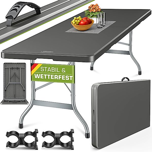 tillvex Gartentisch Gartentisch Buffettisch klappbar Kunststoff günstig online kaufen