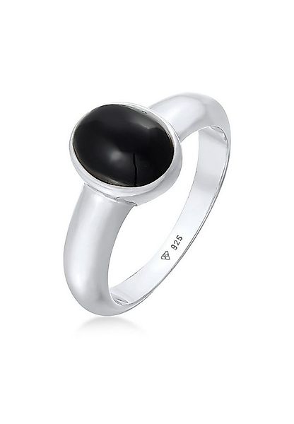 Kuzzoi Silberring Herren Siegelring Onyx Oval Basic 925 Silber günstig online kaufen
