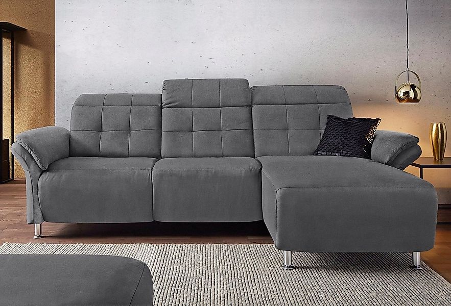 Places of Style Ecksofa Manhattan L-Form, 2 Sitze mit elektrischer Relaxfun günstig online kaufen