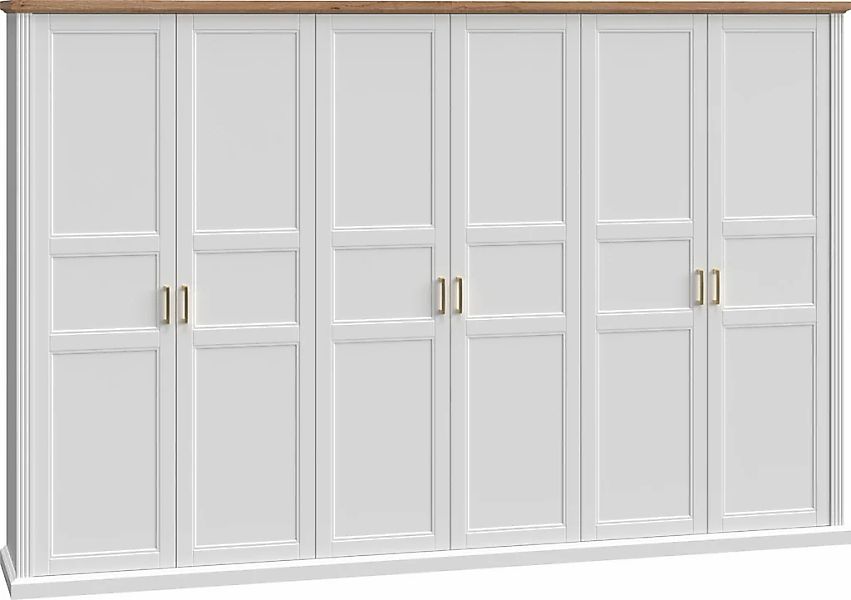 Home affaire Kleiderschrank "Tara", lackiert mit wasserbasiertem UV-Lack, i günstig online kaufen