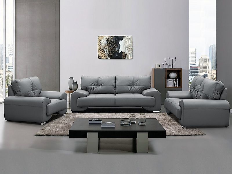 Beautysofa Big-Sofa Polstergarnitur Omega Set 3+2+1 Sofa Wohnzimmer Sofagar günstig online kaufen