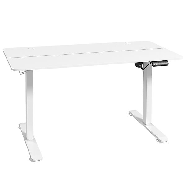 Vinsetto Schreibtisch 140 x 70 cm mit 4 Memory-Voreinstellungen Weiß günstig online kaufen