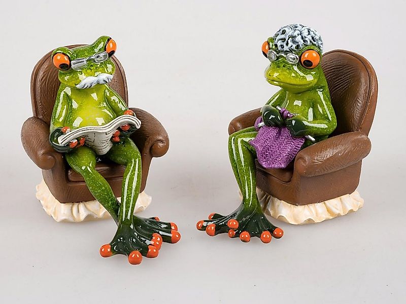 formano Dekofigur Froschhausen, Farbe: Grün, Motiv: Frosch günstig online kaufen