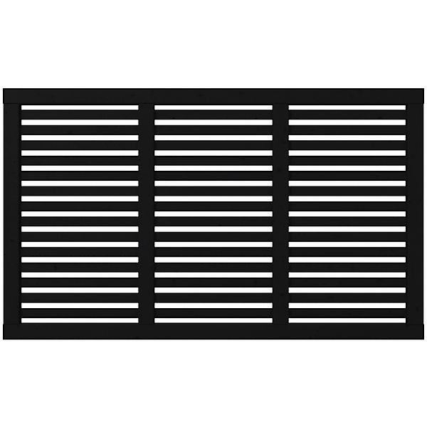 Sichtschutzzaun Harmoni Nadelholz Schwarz 180 cm x 107 cm günstig online kaufen