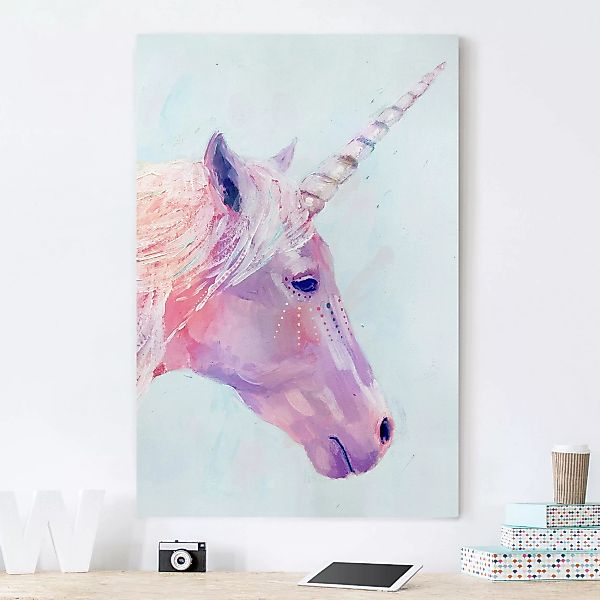 Leinwandbild - Hochformat Mystisches Einhorn I günstig online kaufen