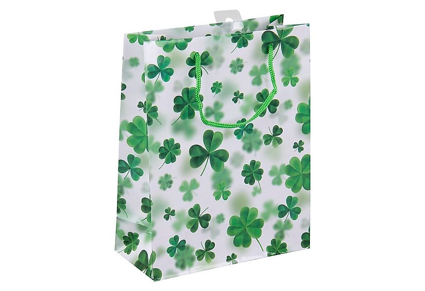 Idena Tragetasche Idena Geschenkt. FSC-Mix Glücksklee, M 23x18x8cm günstig online kaufen