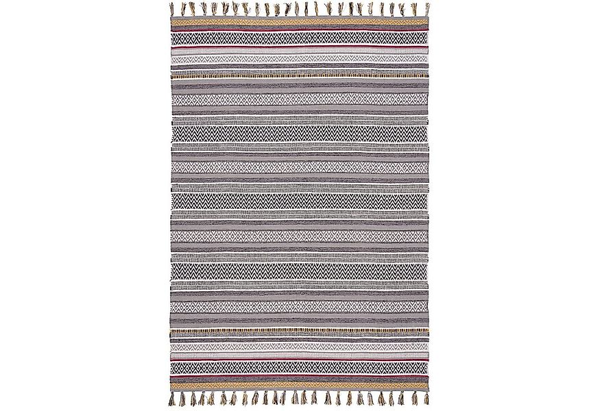 Pergamon Wollteppich Kelim Baumwolle Natur Teppich Grace, Rechteckig, Höhe: günstig online kaufen