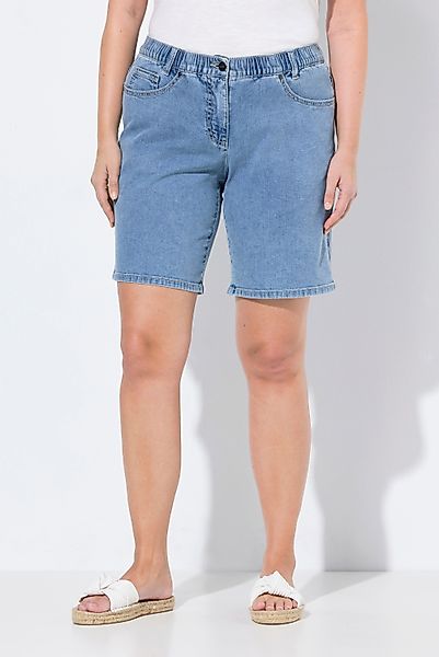 Ulla Popken 5-Pocket-Jeans Jeansbermuda gerades Bein günstig online kaufen
