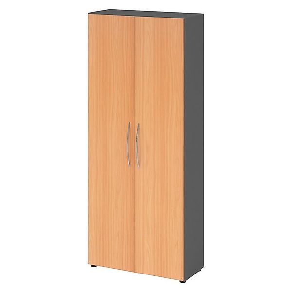 bümö Aktenschrank basic Aktenschrank Dekor: Graphit/Buche günstig online kaufen