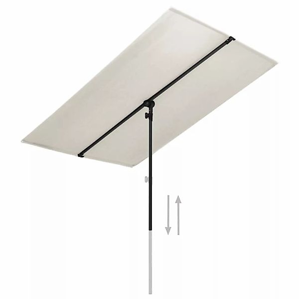vidaXL Sonnensegel, Sonnenschirm mit Aluminium-Mast 180 günstig online kaufen