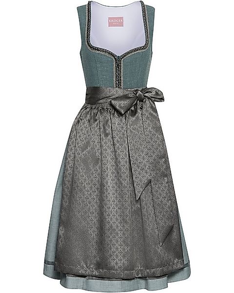 Krüger Madl Dirndl Midi Dirndl mit Struktur günstig online kaufen