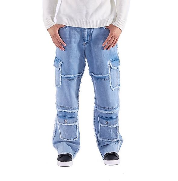 Denim House Loose-fit-Jeans Lässige Herren Baggy Designer Jeans Loose Fit N günstig online kaufen