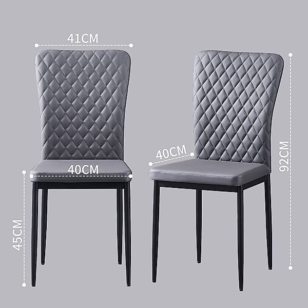 JYMTOM Esszimmerstuhl Samt/Kunstleder, hoher Lehne, Metallgestell, günstig online kaufen