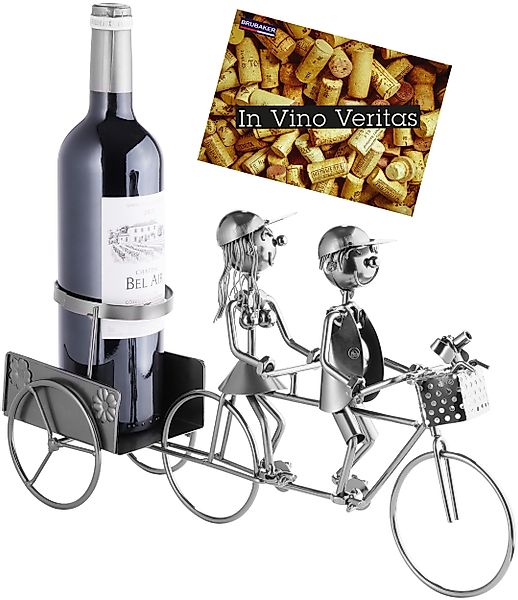 BRUBAKER Weinflaschenhalter Paar auf Tandem Flaschenhalter, günstig online kaufen
