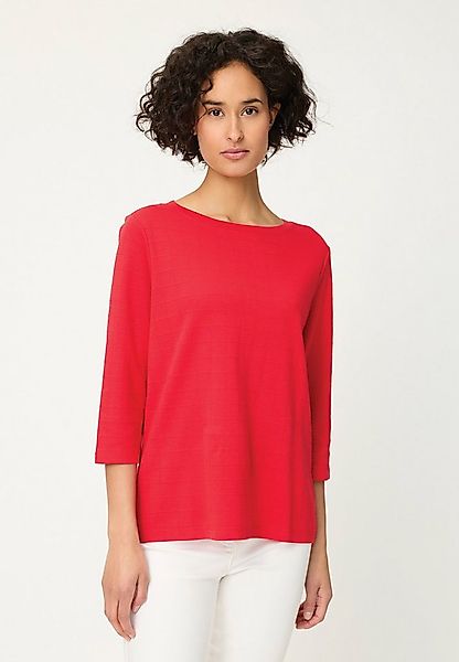 Olsen T-Shirt Shirt mit Karomuster und 3/4-Ärmeln günstig online kaufen