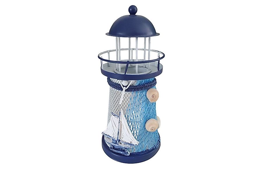Aspinaworld Teelichthalter Maritime Deko Leuchtturm Teelichthalter aus Meta günstig online kaufen