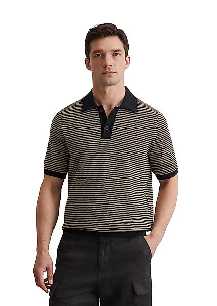 Marc O'Polo Rundhalspullover aus Bio-Baumwoll-Leinen-Mix günstig online kaufen
