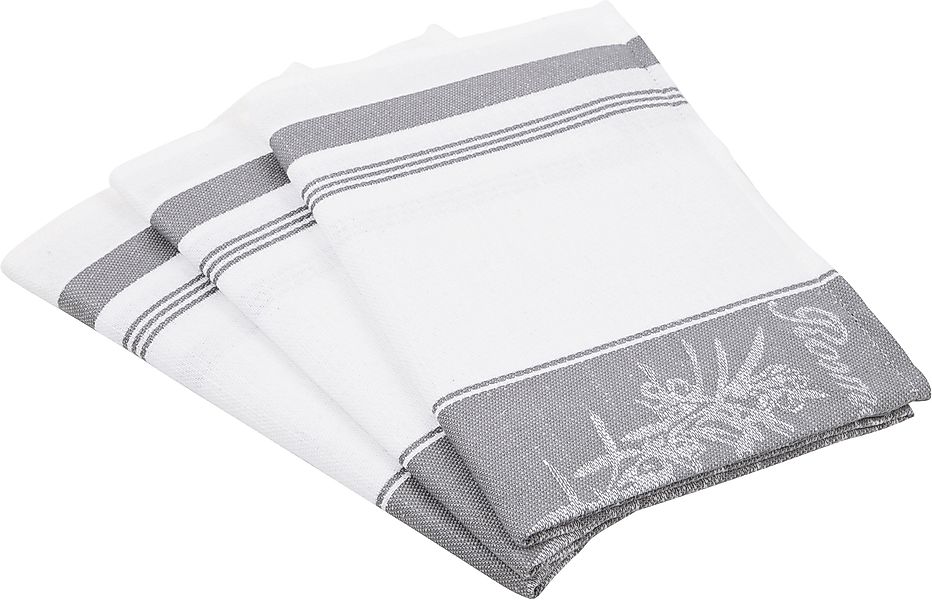 ROSS Geschirrtuch "Exclusiv" Mittelstreifen mit Kräutern, 50x70 cm günstig online kaufen