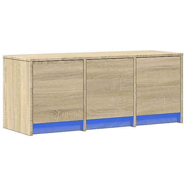 vidaXL TV-Schrank LED Sonoma-Eiche 97x34x40 cm Holzwerkstoff 852238 günstig online kaufen