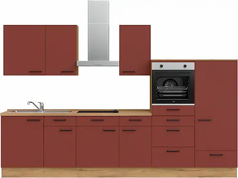 nobilia® Küchenzeile »"Easytouch I"« vormontiert, Ausrichtung wählbar, Brei günstig online kaufen