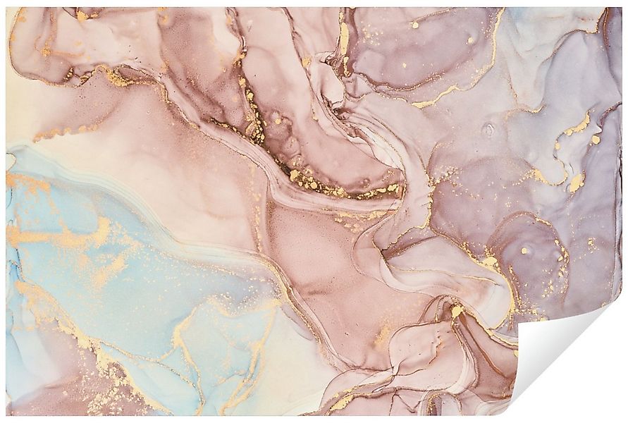 Wallarena Fototapete Marmor Gold Rose Stein Abstrakt Moderne Wohnzimmer ode günstig online kaufen