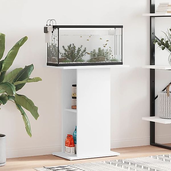 vidaXL Aquariumunterschrank Aquariumständer Weiß 60,5x36x72,5 cm günstig online kaufen