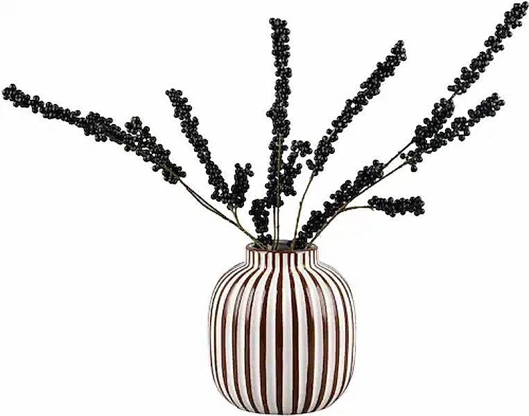 MIRRORS AND MORE Dekovase »SAVANNA« Dekovase mit Streifen günstig online kaufen
