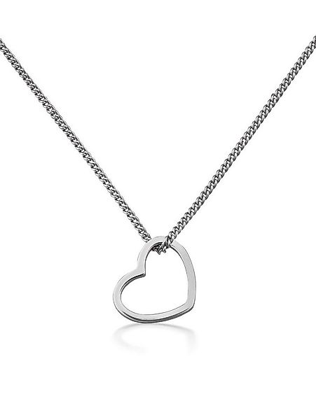 modabilé Kette mit Anhänger Halskette mit Herzanhänger, Damen Herzkette Ste günstig online kaufen